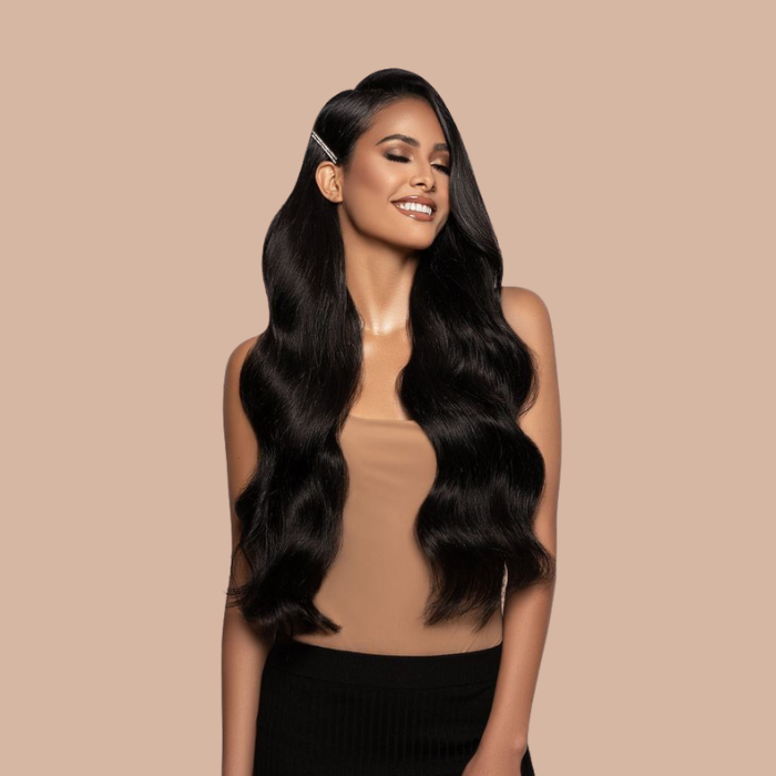 Black Extra Volume clip-in extensions kits voor alle stijlen