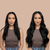 Kits de extensiones negras extra volumen con clip para todos los estilos