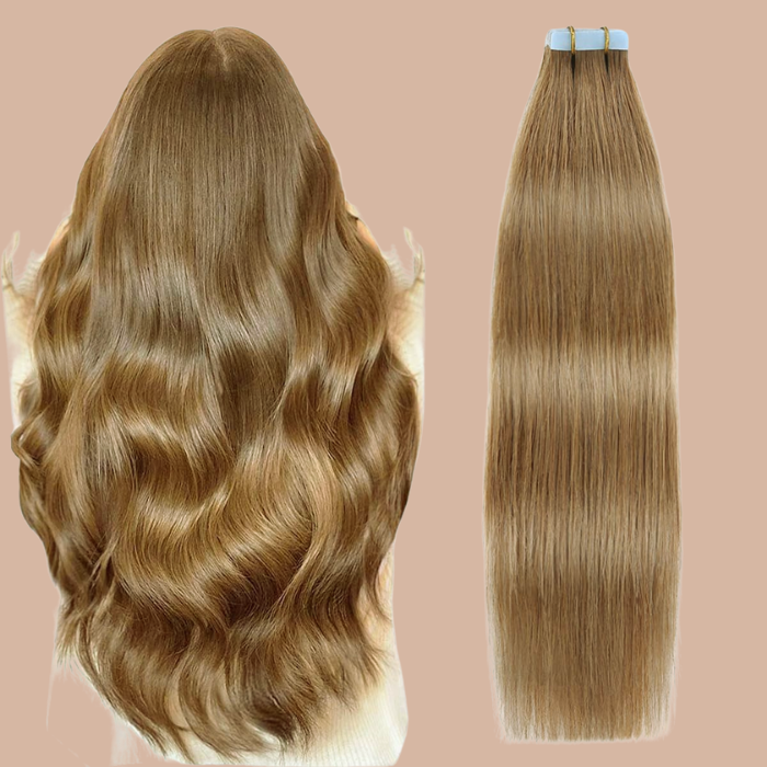 Extensions Adhésives / tapes raides Remy Hair Premium 14#