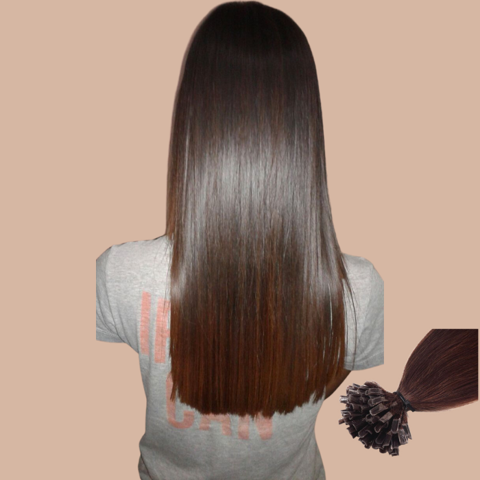 100 Steife Keratin-Extensions