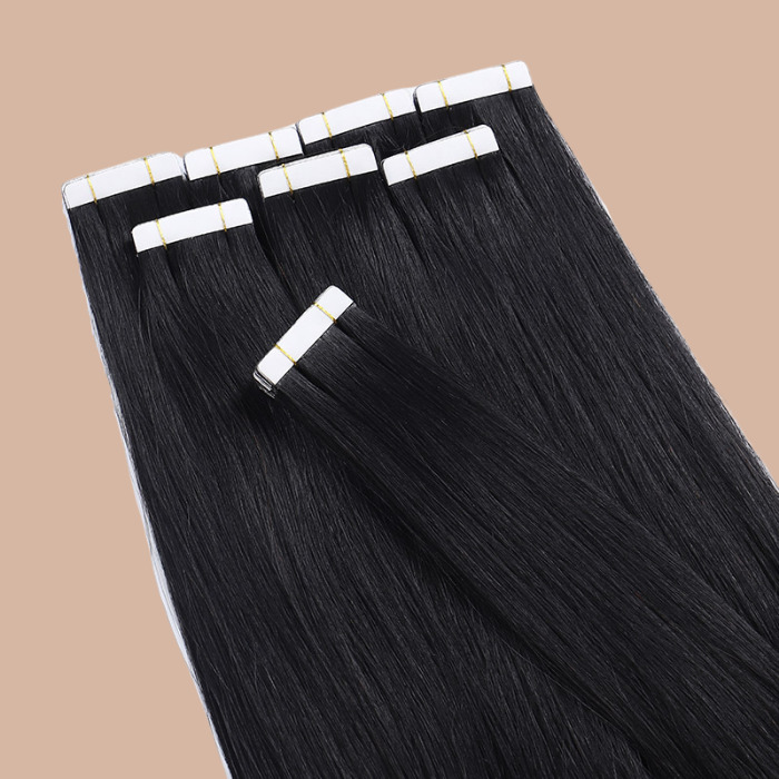 Extensions Adhésives / tapes raides Remy Hair Premium 1 #