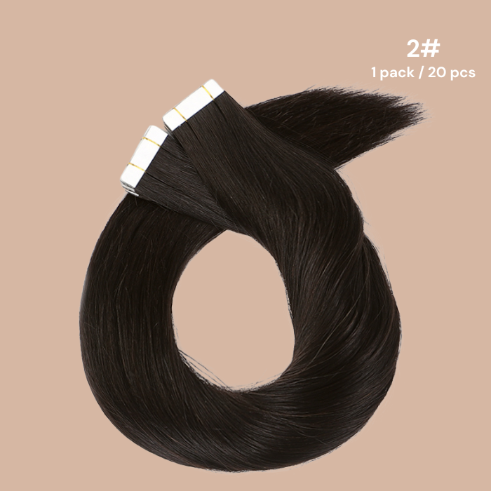 Haftende Extensions / steife Tapes Remy Hair Premium 2#