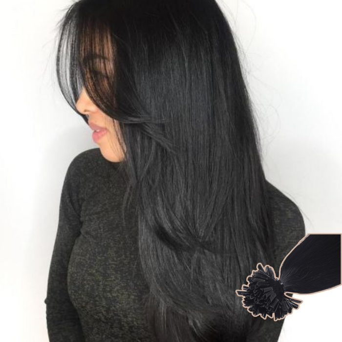 100 Steife Keratin-Extensions