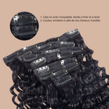 Kits de extensiones negras extra volumen con clip para todos los estilos