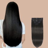 Kits Extensions à clips 100% Naturels Noir Extra Volume tous styles