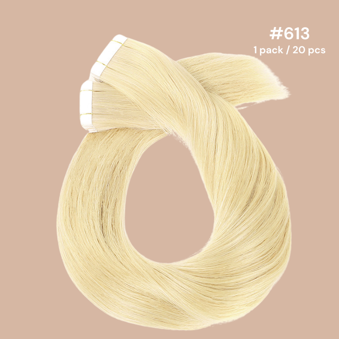 Extensiones adhesivas / cabello remides Premium 613# Tipes