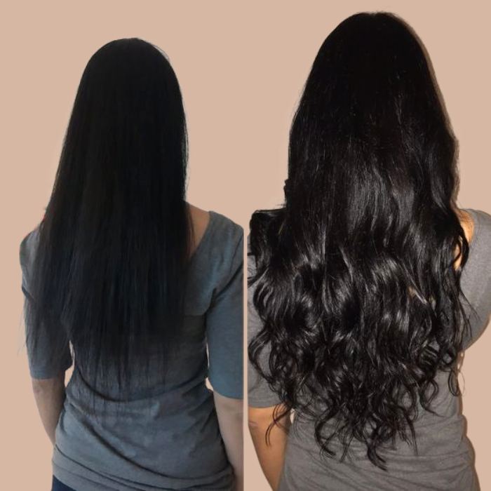 Kits de extensiones negras extra volumen con clip para todos los estilos