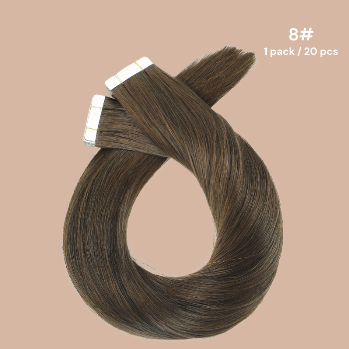 Adhesive extensions / REMID HAIR Premium 8# Tacked Ties#